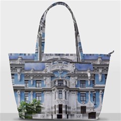 Squad Latvia Architecture Back Pocket Shoulder Bag  by Celenk