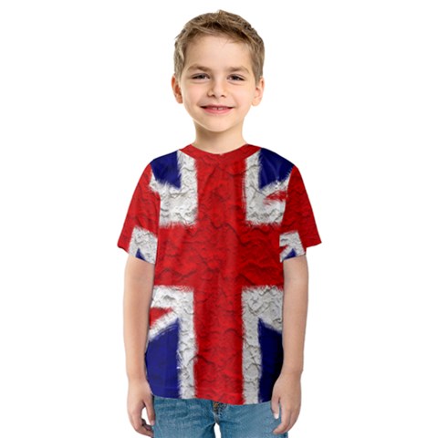 Union Jack Flag National Country Kids  Sport Mesh Tee by Celenk