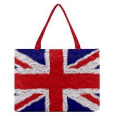 Union Jack Flag National Country Zipper Medium Tote Bag by Celenk