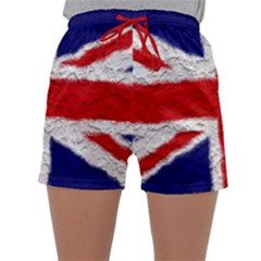 Union Jack Flag National Country Sleepwear Shorts by Celenk