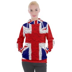 Union Jack Flag National Country Women s Hooded Pullover by Celenk