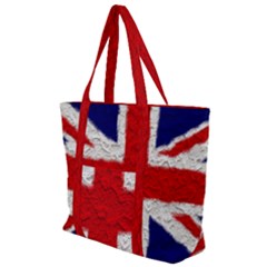 Union Jack Flag National Country Zip Up Canvas Bag by Celenk