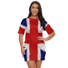 Union Jack Flag National Country Just Threw It On Dress by Celenk