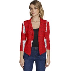 Union Jack Flag National Country Women s Casual 3/4 Sleeve Spring Jacket by Celenk