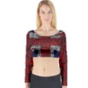 Union Jack Flag Uk Patriotic Long Sleeve Crop Top View1