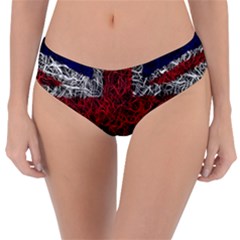 Union Jack Flag Uk Patriotic Reversible Classic Bikini Bottoms by Celenk