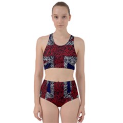 Union Jack Flag Uk Patriotic Racer Back Bikini Set by Celenk