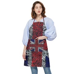 Union Jack Flag Uk Patriotic Pocket Apron by Celenk