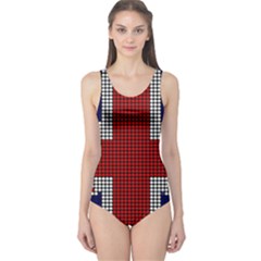 Union Jack Flag British Flag One Piece Swimsuit by Celenk