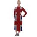 Union Jack Flag British Flag Velvet Maxi Wrap Dress View2