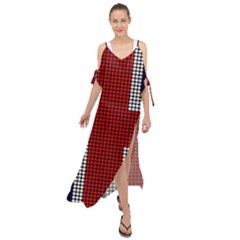 Union Jack Flag British Flag Maxi Chiffon Cover Up Dress by Celenk