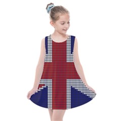 Union Jack Flag British Flag Kids  Summer Dress by Celenk