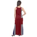 Union Jack Flag British Flag Sleeveless Velour Maxi Dress View2