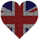 Union Jack Flag British Flag Wooden Puzzle Heart View1