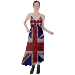 Union Jack Flag British Flag Tie Back Maxi Dress by Celenk