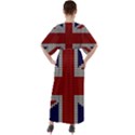 Union Jack Flag British Flag V-Neck Boho Style Maxi Dress View2