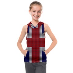 Union Jack Flag British Flag Kids  Sleeveless Hoodie by Celenk