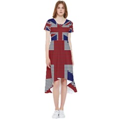 Union Jack Flag British Flag High Low Boho Dress by Celenk