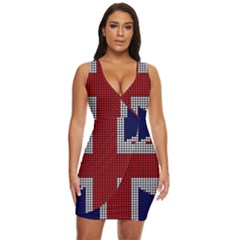 Union Jack Flag British Flag Draped Bodycon Dress by Celenk