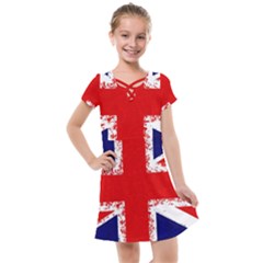 Union Jack London Flag Uk Kids  Cross Web Dress by Celenk