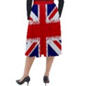 Union Jack London Flag Uk Classic Velour Midi Skirt  View2