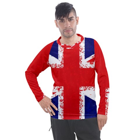 Union Jack London Flag Uk Men s Pique Long Sleeve Tee by Celenk