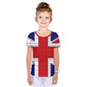 Union Jack Flag Uk Patriotic Kids  One Piece Tee View1