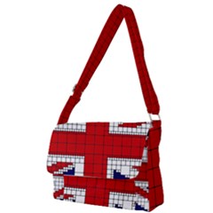 Union Jack Flag Uk Patriotic Full Print Messenger Bag (s) by Celenk