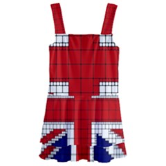 Union Jack Flag Uk Patriotic Kids  Layered Skirt Swimsuit by Celenk