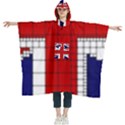 Union Jack Flag Uk Patriotic Women s Hooded Rain Ponchos View1