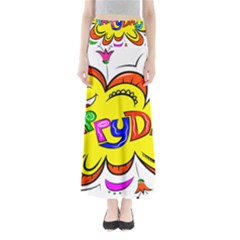 Happy Happiness Child Smile Joy Full Length Maxi Skirt by Celenk