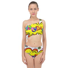 Happy Happiness Child Smile Joy Spliced Up Two Piece Swimsuit by Celenk