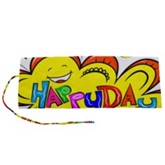 Happy Happiness Child Smile Joy Roll Up Canvas Pencil Holder (s) by Celenk