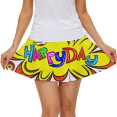 Happy Happiness Child Smile Joy Women s Skort by Celenk