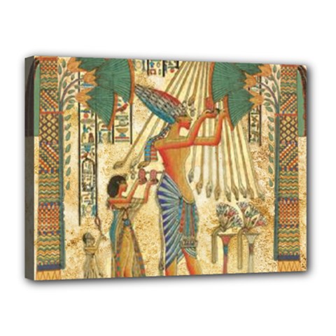 Egyptian Man Sun God Ra Amun Canvas 16  X 12  (stretched) by Celenk