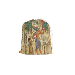 Egyptian Man Sun God Ra Amun Drawstring Pouch (Small)