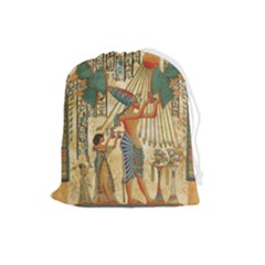 Egyptian Man Sun God Ra Amun Drawstring Pouch (Large)