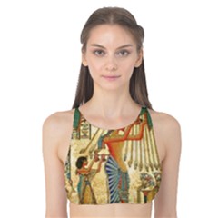 Egyptian Man Sun God Ra Amun Tank Bikini Top by Celenk