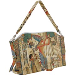 Egyptian Man Sun God Ra Amun Canvas Crossbody Bag