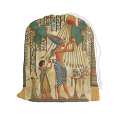 Egyptian Man Sun God Ra Amun Drawstring Pouch (2XL)