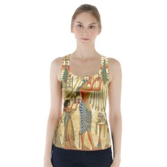 Egyptian Man Sun God Ra Amun Racer Back Sports Top by Celenk