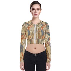 Egyptian Man Sun God Ra Amun Long Sleeve Zip Up Bomber Jacket