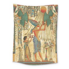 Egyptian Man Sun God Ra Amun Medium Tapestry by Celenk