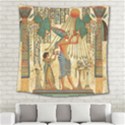 Egyptian Man Sun God Ra Amun Square Tapestry (Large) View2