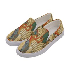 Egyptian Man Sun God Ra Amun Women s Canvas Slip Ons by Celenk