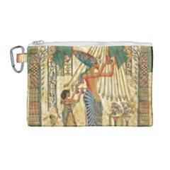 Egyptian Man Sun God Ra Amun Canvas Cosmetic Bag (Large)