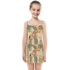 Egyptian Man Sun God Ra Amun Kids  Summer Sun Dress