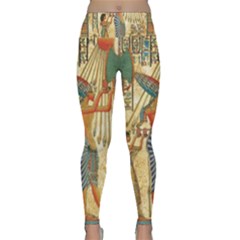 Egyptian Man Sun God Ra Amun Lightweight Velour Classic Yoga Leggings