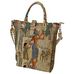 Egyptian Man Sun God Ra Amun Buckle Top Tote Bag