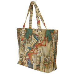 Egyptian Man Sun God Ra Amun Zip Up Canvas Bag